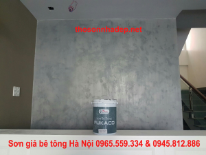 Báo giá sơn giả bê tông Dulux hà nội